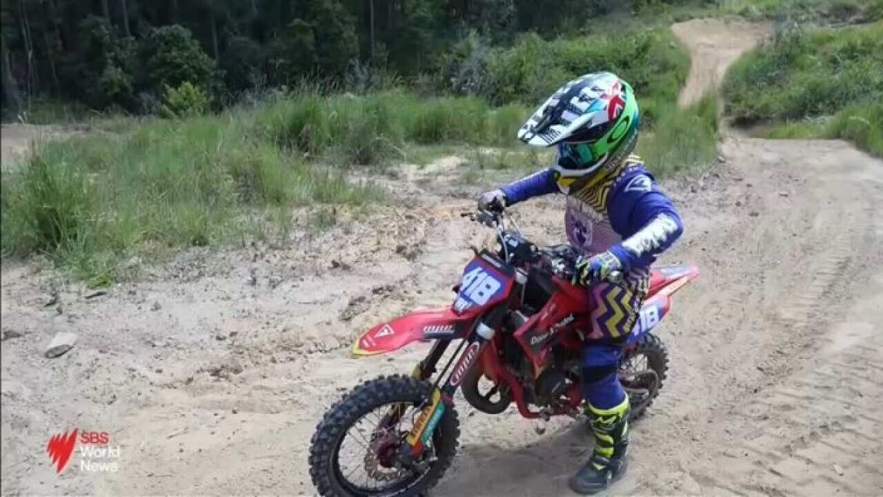 :  Australia has some promising young riders in the growing sport of motocross. 